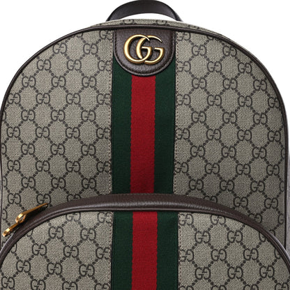 Gucci GG Supreme Monogram Ophidia Backpack  Beige Ebony Brown 6 of 8