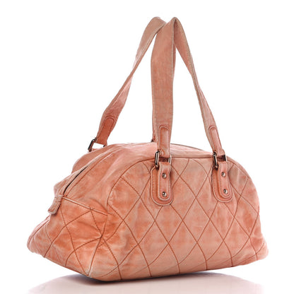 Chanel Lambskin Cloudy Bundle Bowler Orange 3 of 24