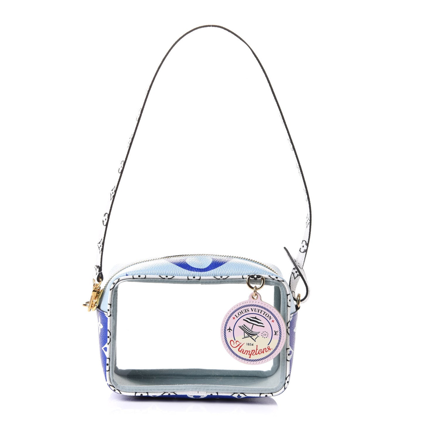 Monogram Giant Hamptons Beach Pouch Blue