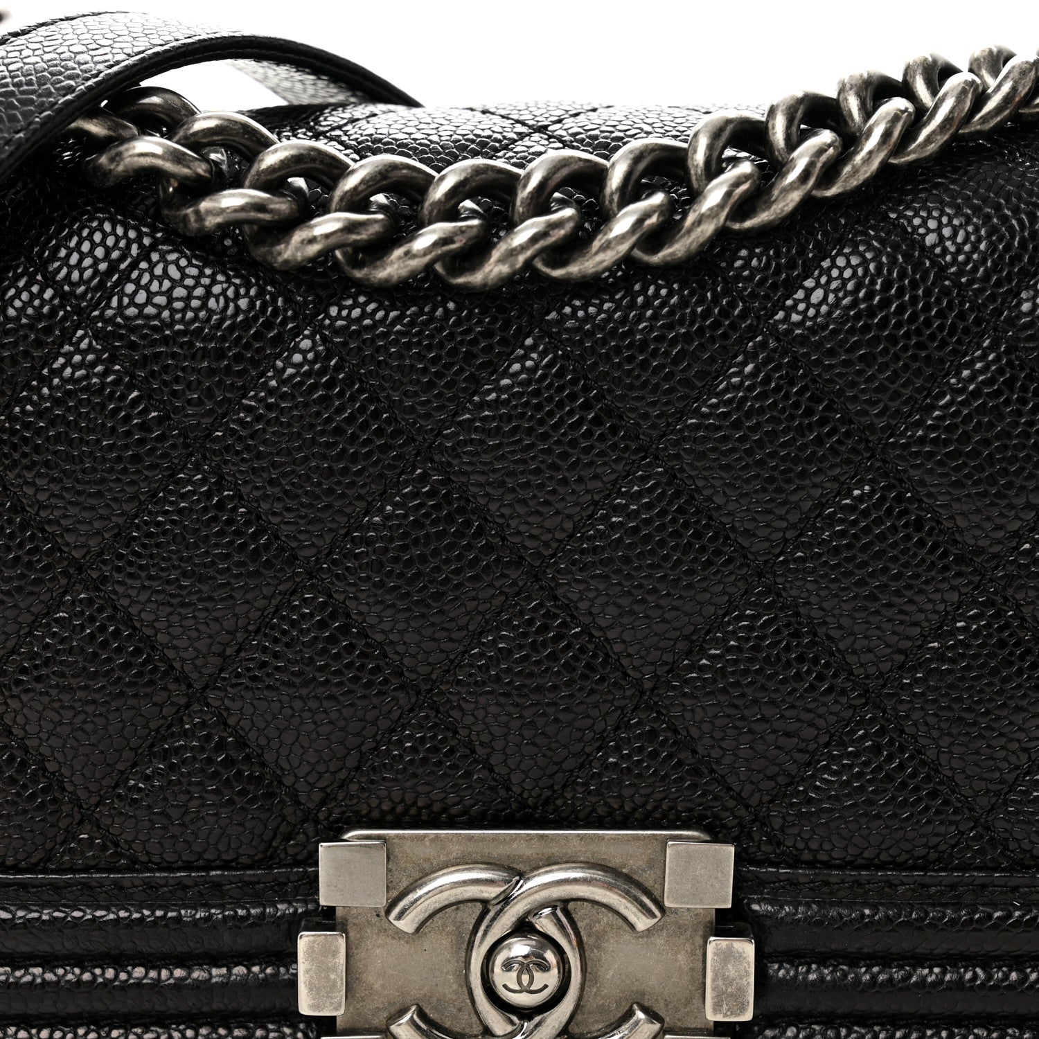 Chanel Caviar Quilted Small Boy Flap Black 8 of 10