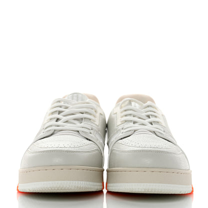 Louis Vuitton Calfskin Mens LV Trainer Sneakers 8 White 2 of 9