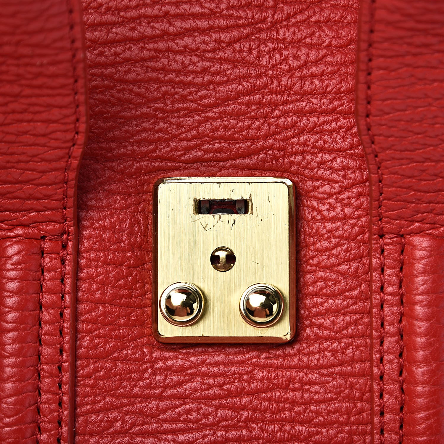3.1 Phillip Lim 3.1 Textured Calfskin Mini Pashli Satchel Red 7 of 17