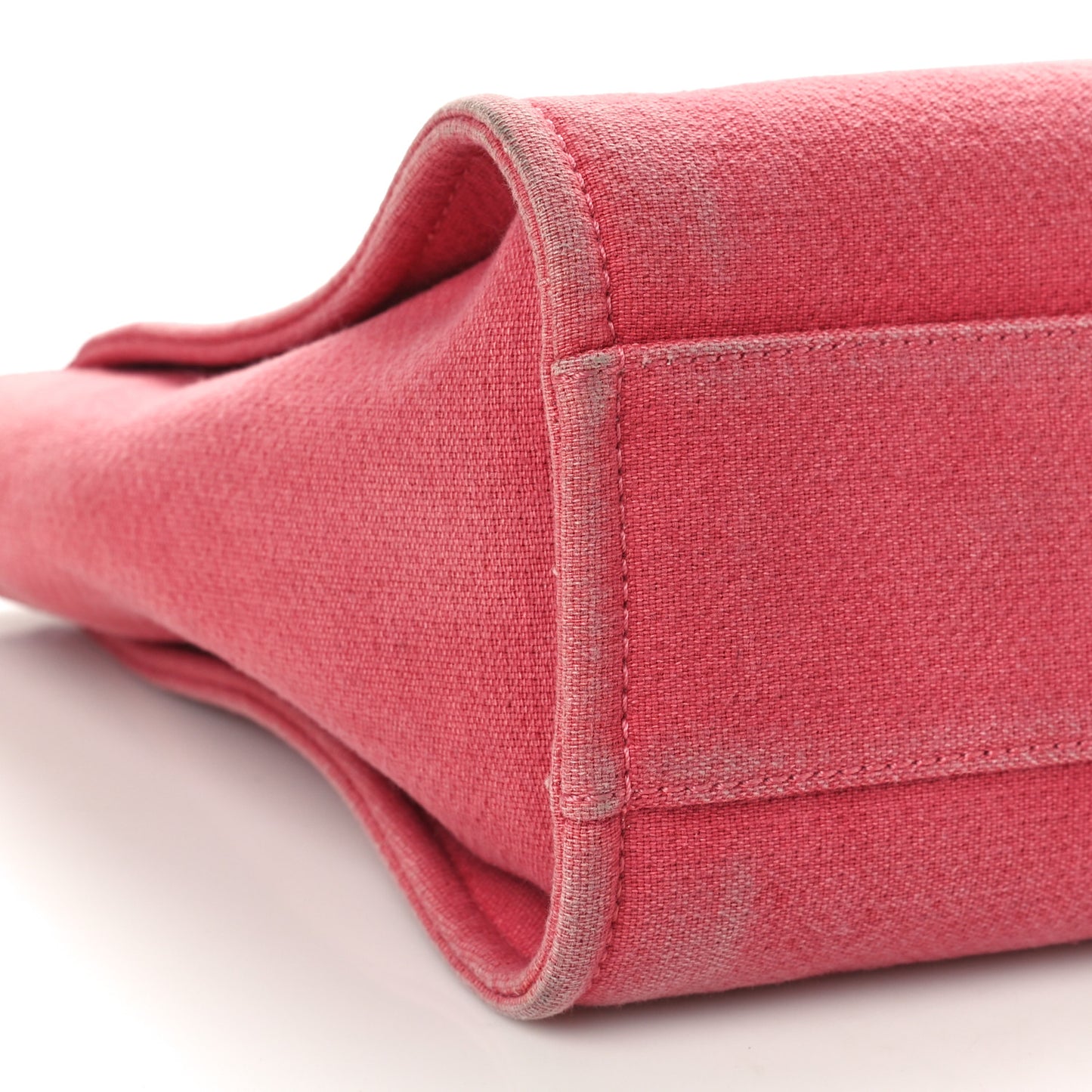 Canvas Small Deauville Tote Red