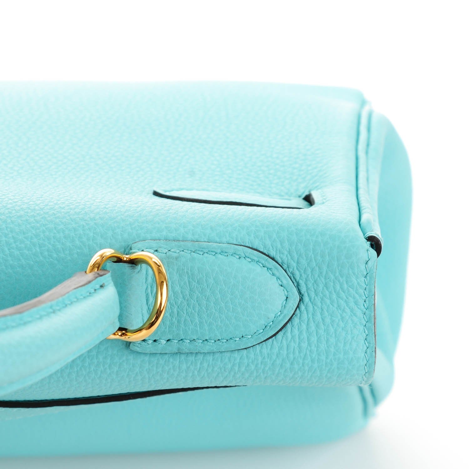 Hermes Togo Kelly Retourne 32 Bleu Atoll 19 of 26