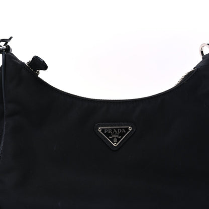 Prada Nylon Re-Edition 2005 Shoulder Bag Black 6 of 7