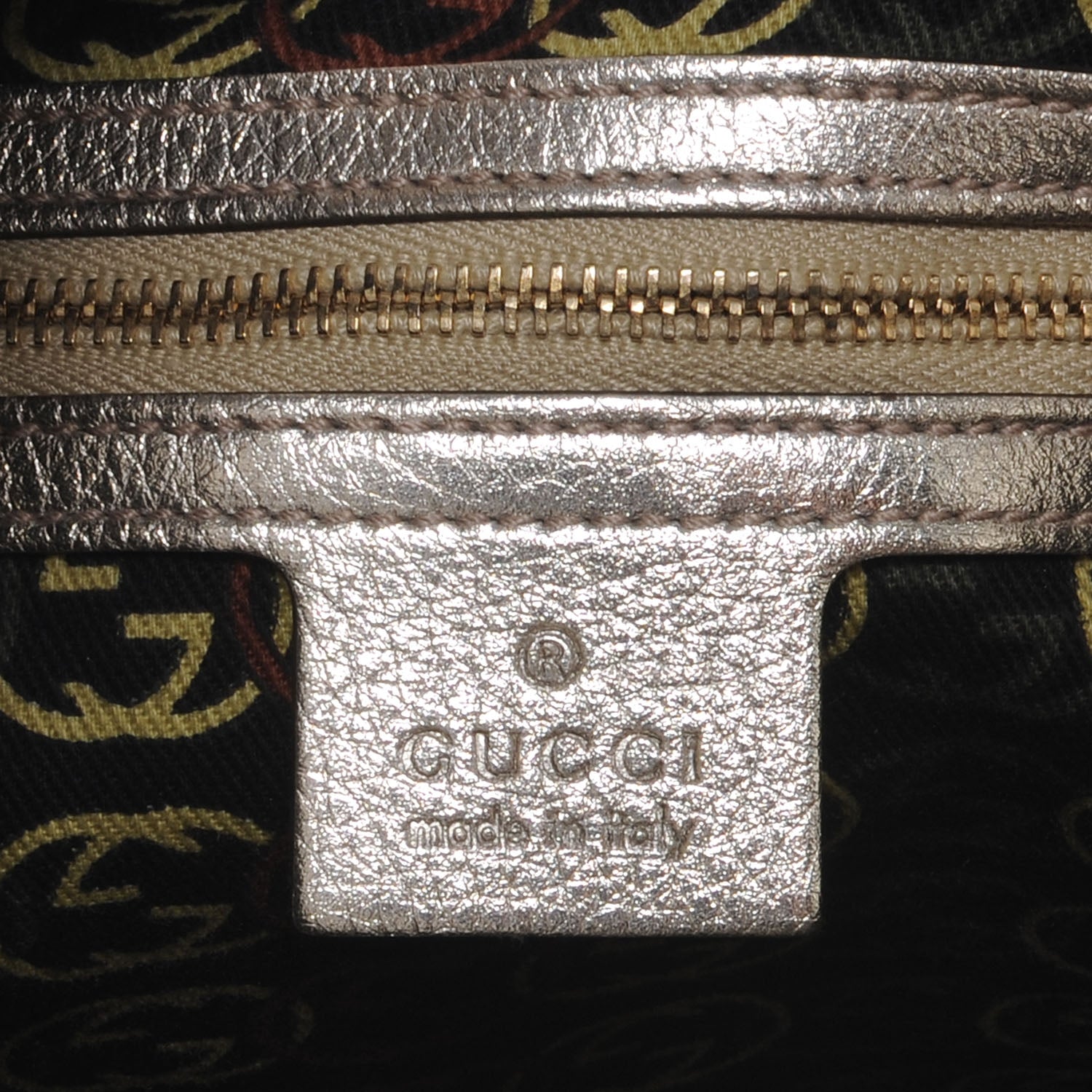 Gucci Leather Medium Britt Hobo Platinum 6 of 7