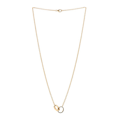 Cartier 18K Yellow Gold Interlocking LOVE Necklace 3 of 5