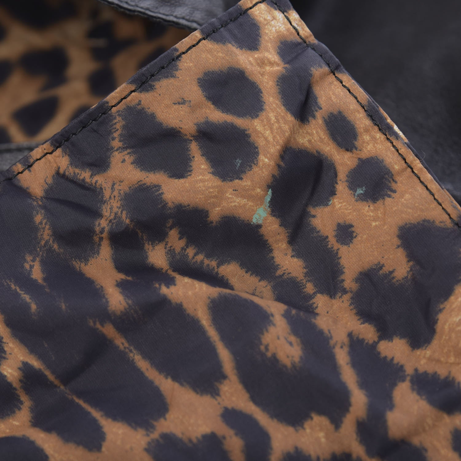 Saint Laurent Sheepskin Large Roady Hobo Black Leopard 8 of 10