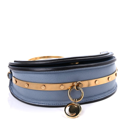 Chloe Calfskin Small Nile Bracelet Minaudiere Bag  Washed Blue 3 of 8