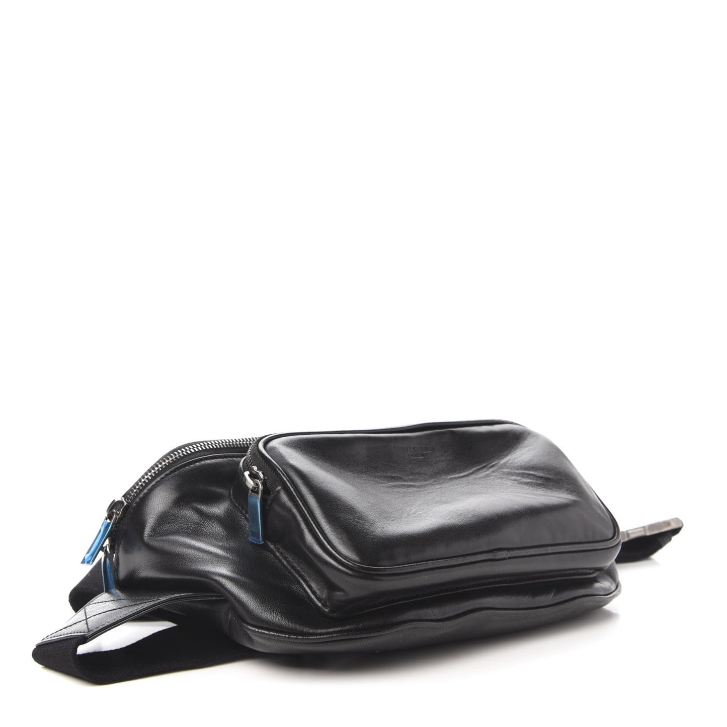 Lambskin Subway Belt Bag Black