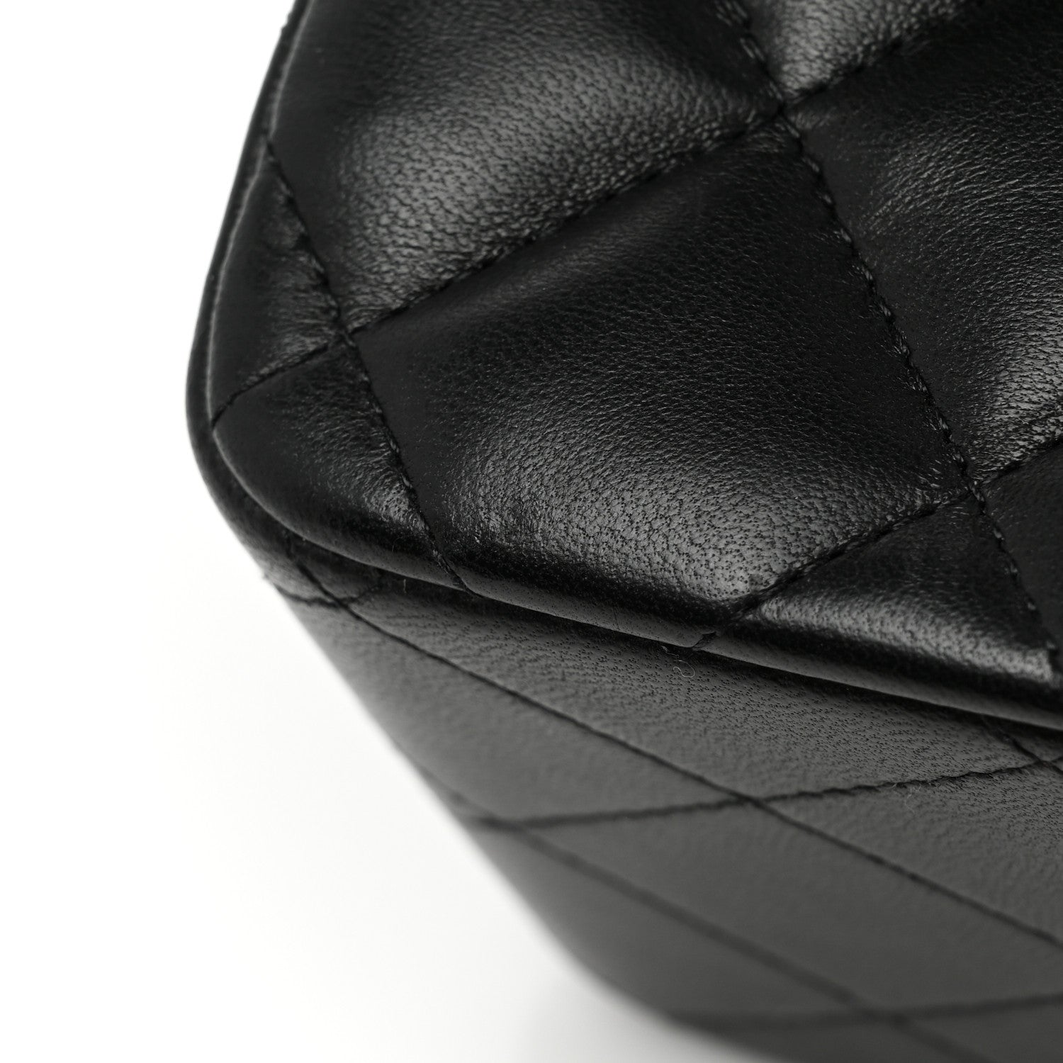 Chanel Lambskin Quilted Jumbo Double Flap Black 11 of 11