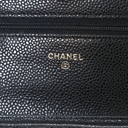 Chanel Caviar Quilted Wallet On Chain WOC Black 6 of 7