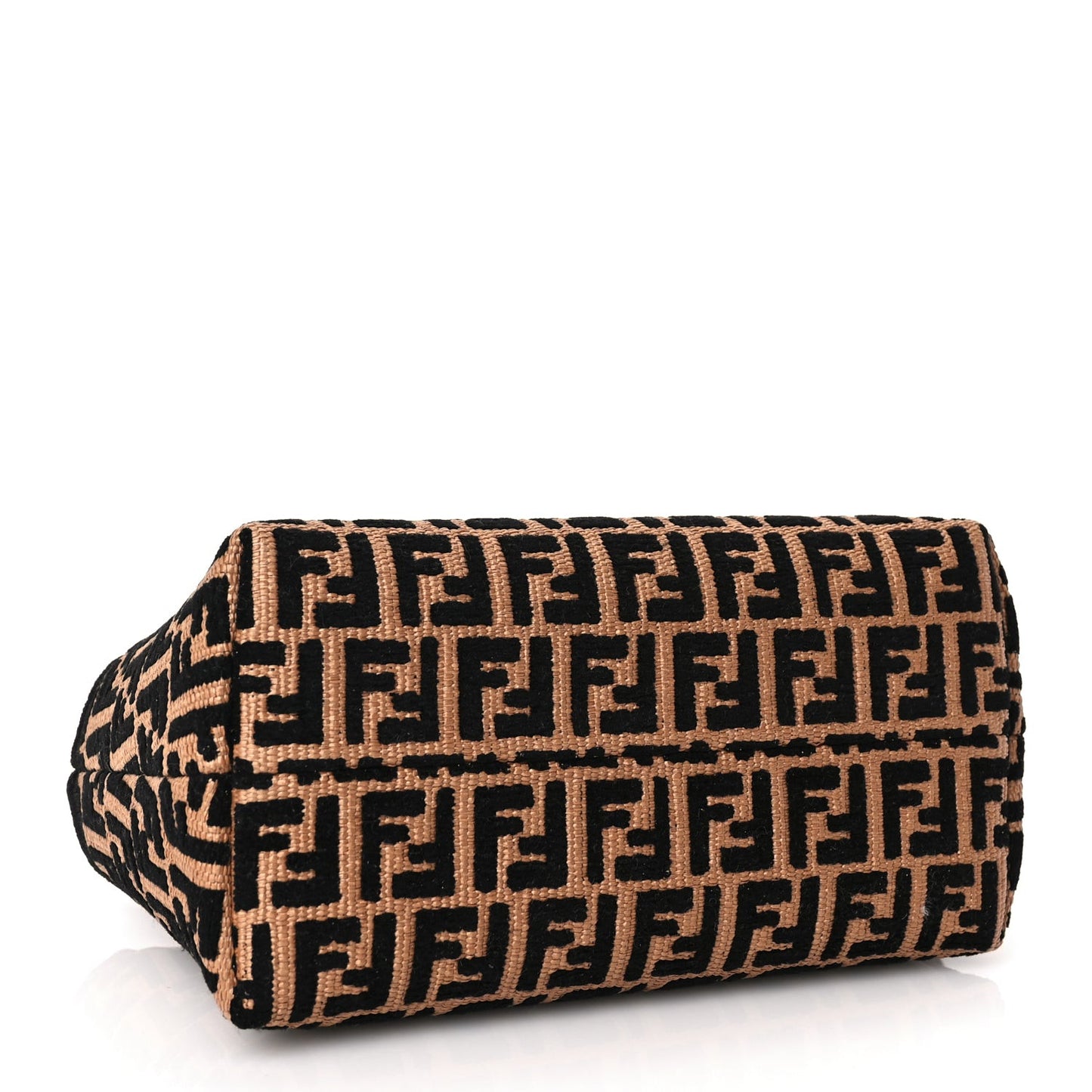 Raffia Chenille Vitello King Plexiglass Micro FF Mini By The Way Top Handle Boston Bag Naturale Black