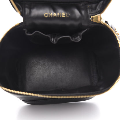 Chanel Caviar Vanity Cosmetic Case Black 5 of 11