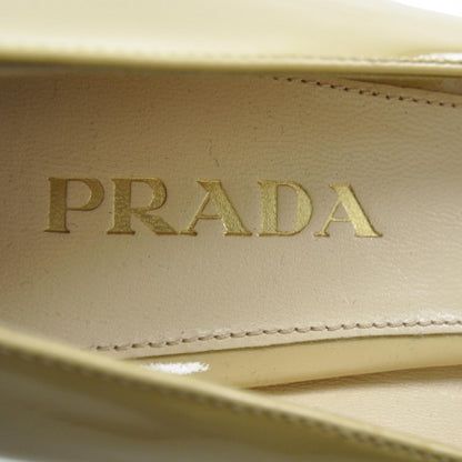 Prada Vernice Kitten Heels 37.5 Beige 6 of 7