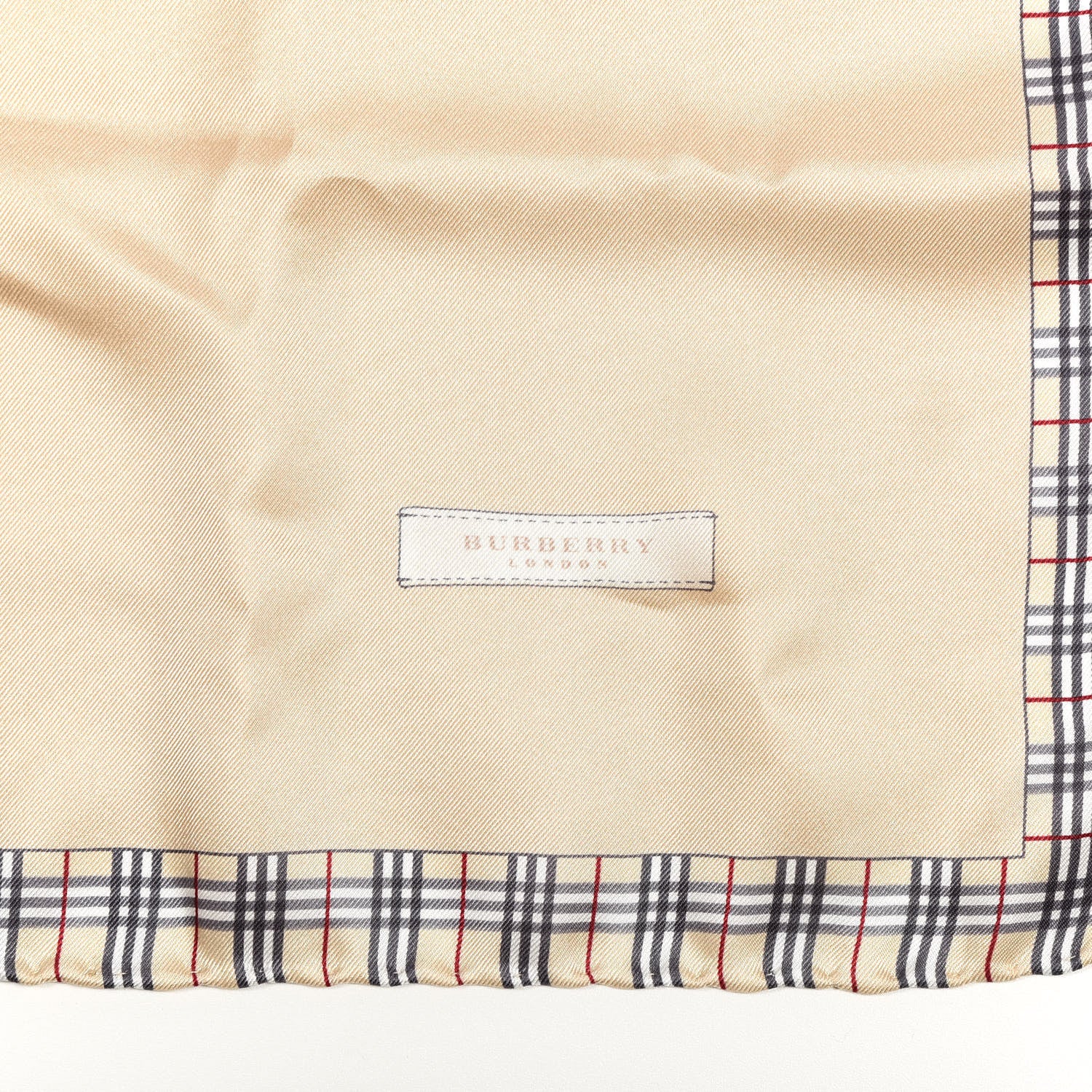 Burberry Silk House Check Square Scarf Beige 2 of 3