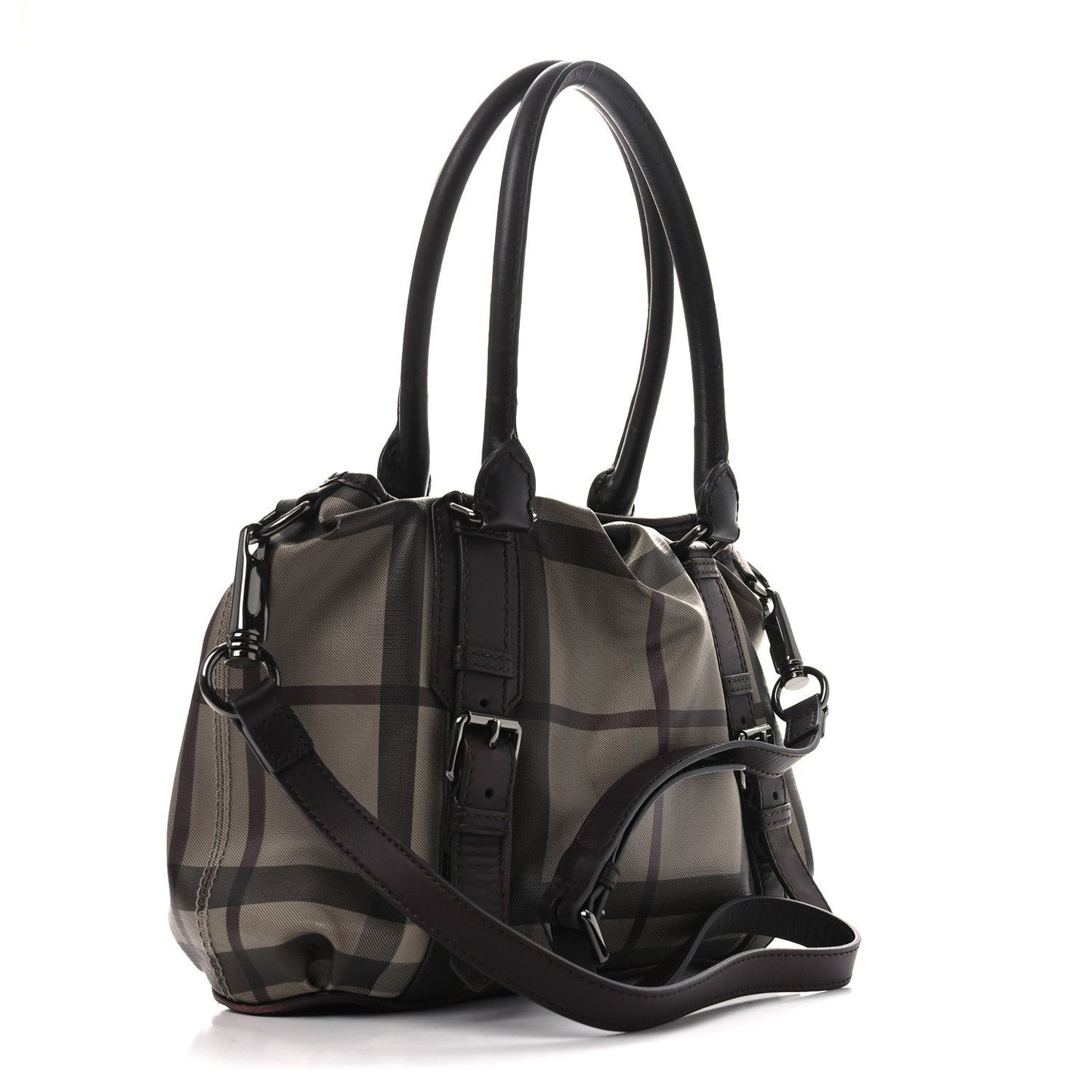 Smoked Check Small Northfield Tote Plum