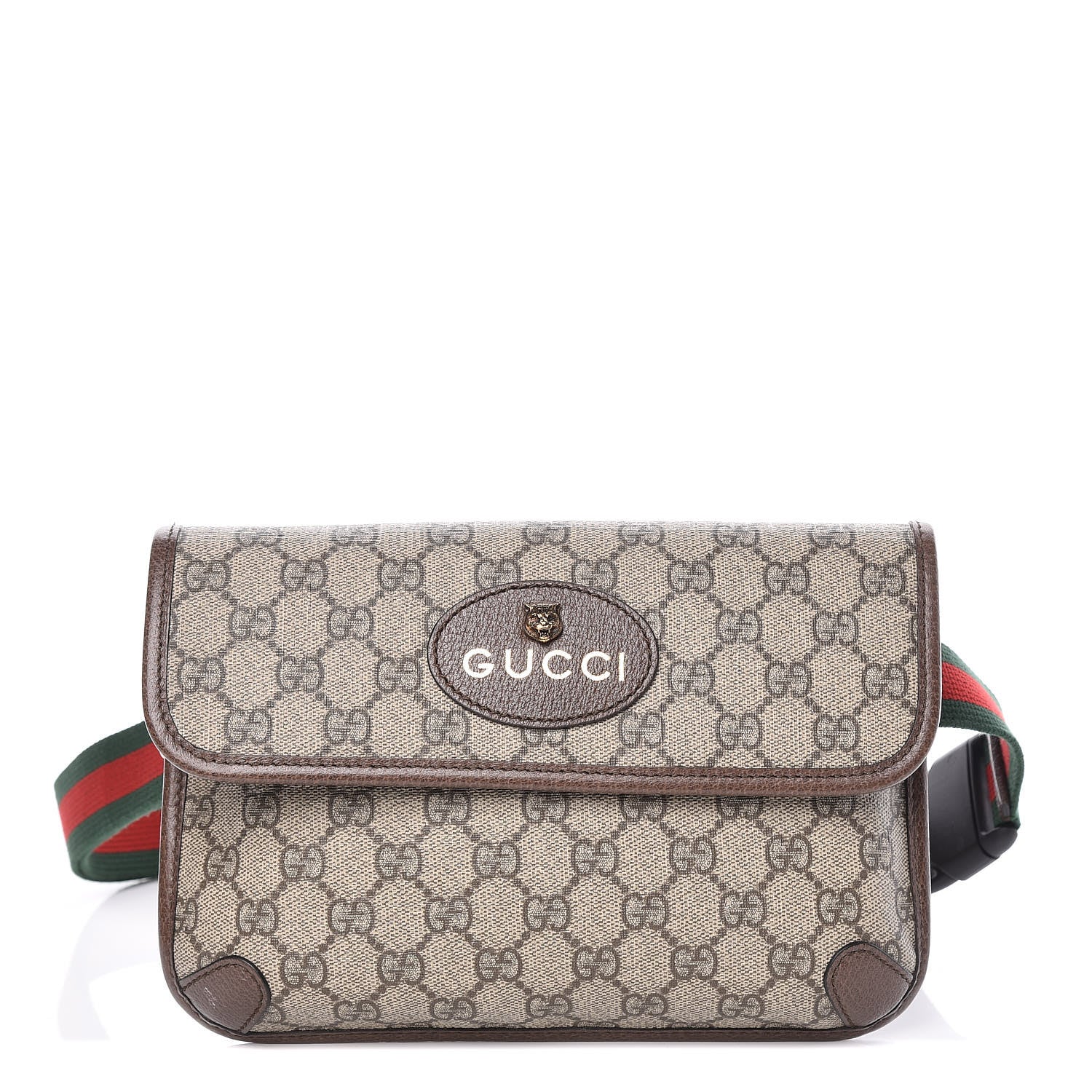 Gucci GG Supreme Monogram Neo Vintage Web Belt Bag Brown 1 of 9