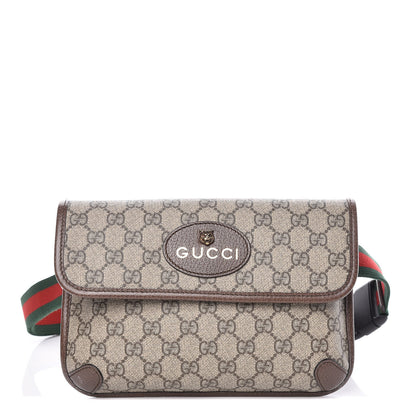 Gucci GG Supreme Monogram Neo Vintage Web Belt Bag Brown 1 of 9