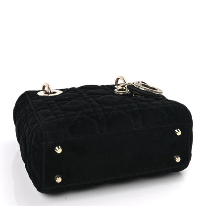 Christian Dior Velvet Mini Lady Dior Black 3 of 8