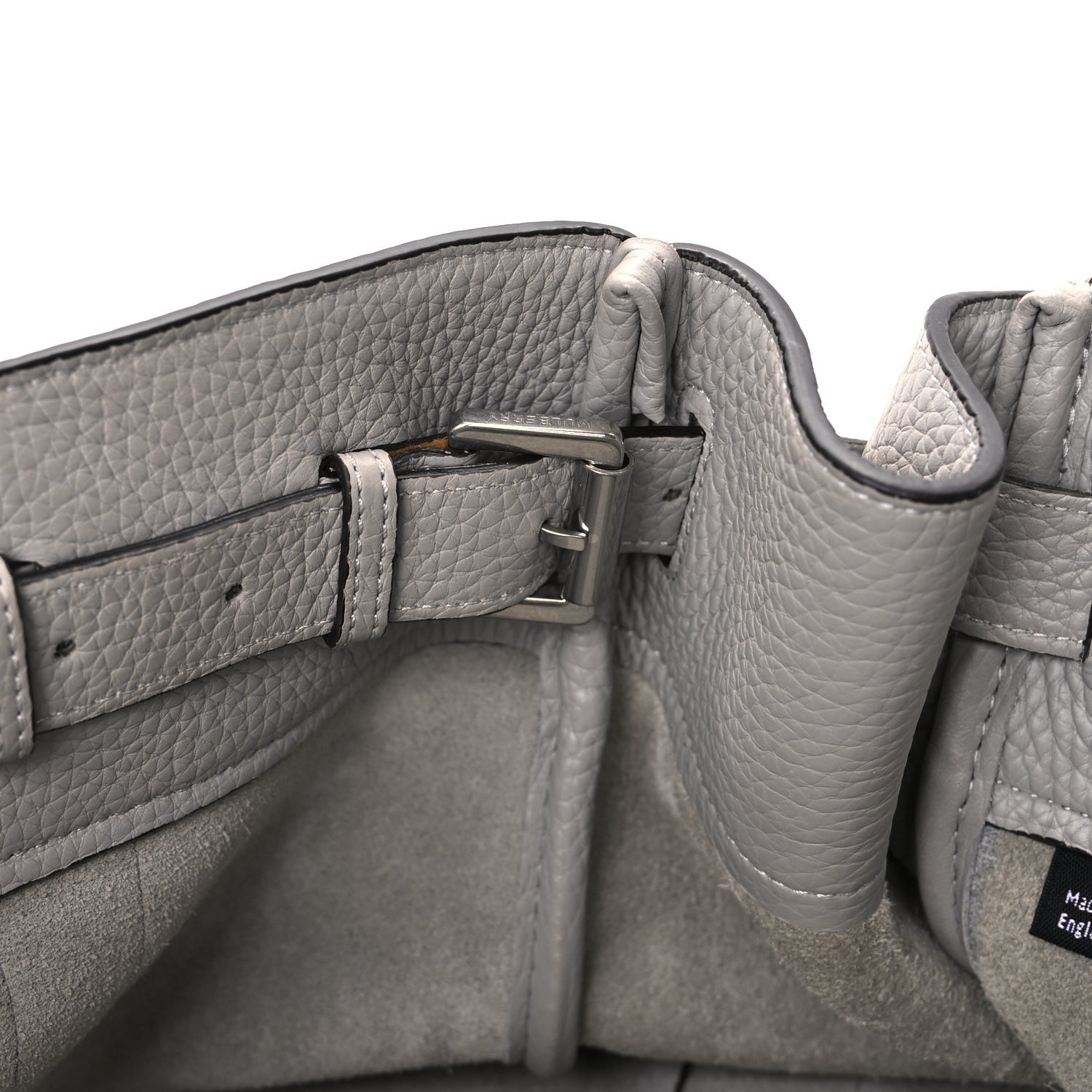Mulberry Small Classic Grain Bayswater Pale Grey 10 of 10