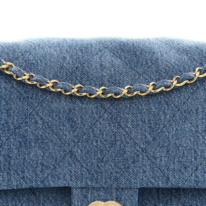 Chanel Denim Souplissimo Maxi Flap Blue 7 of 11