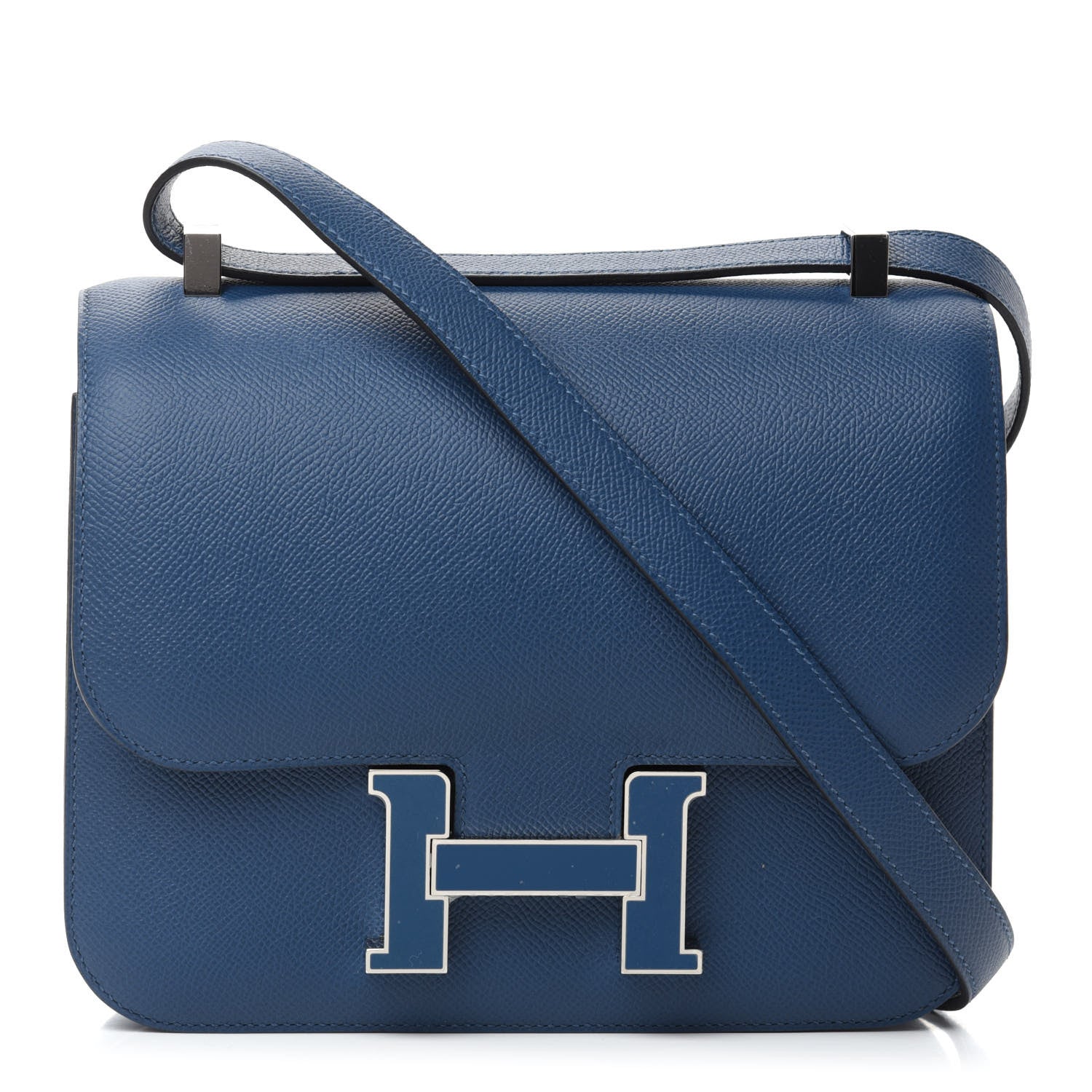 Hermes Epsom Enamel Constance 24 Deep Blue 1 of 11