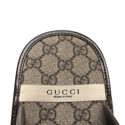 Gucci GG Supreme Monogram Granada Kid Mens Horsebit Lug Sole Mules 9.5 Beige Ebony New Acero 6 of 8