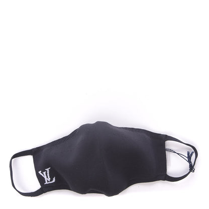 Louis Vuitton LV Initials Knit Face Mask Black 1 of 5