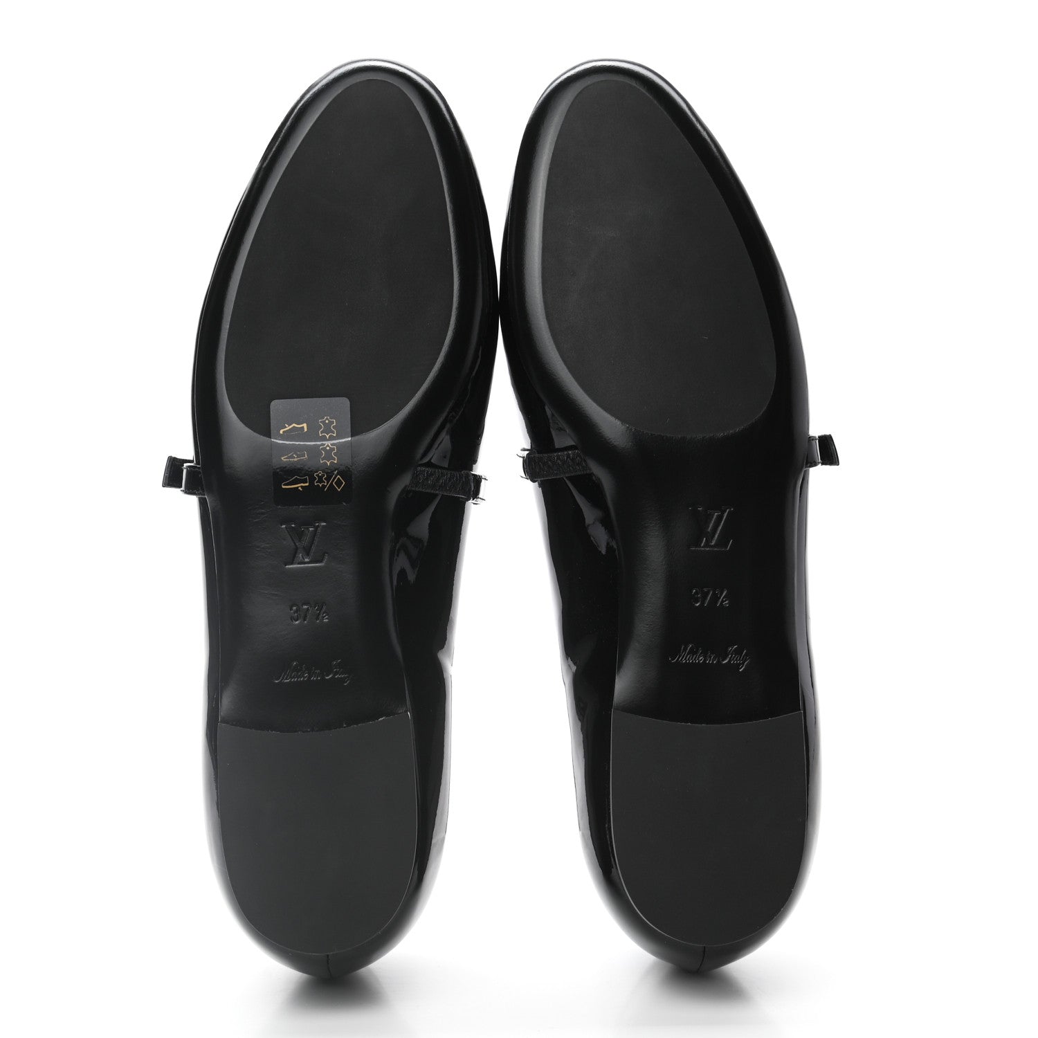 Louis Vuitton Patent Uniformes Ballet Flats 37.5 Black 5 of 8