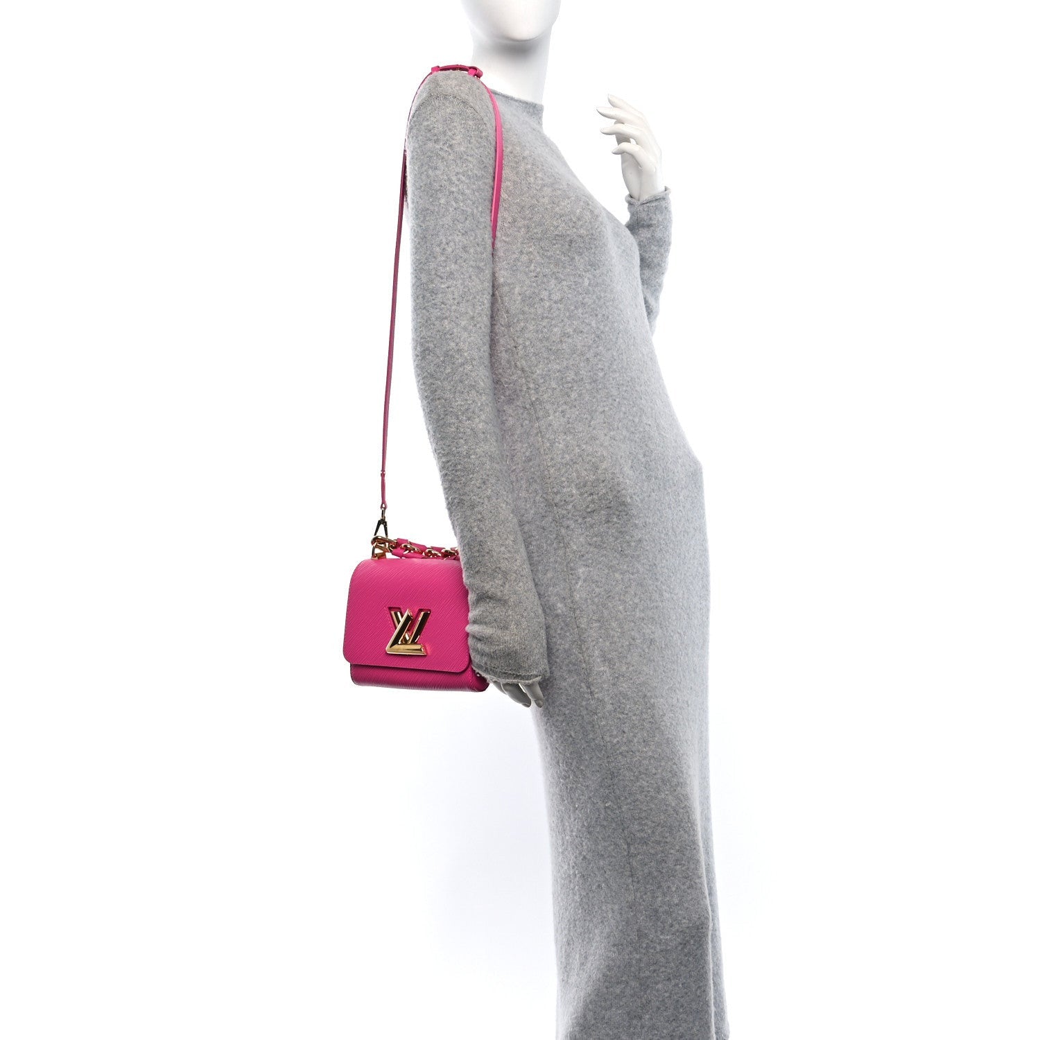 Louis Vuitton Epi Twist Braided Chain Shoulder Bag PM Rose Miami 2 of 7