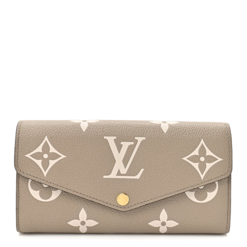 Empreinte Monogram Giant Sarah Wallet Tourterelle Creme