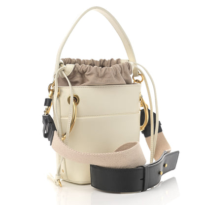 Chloe Smooth Calfskin Mini Roy Bucket Bag Natural White 3 of 15