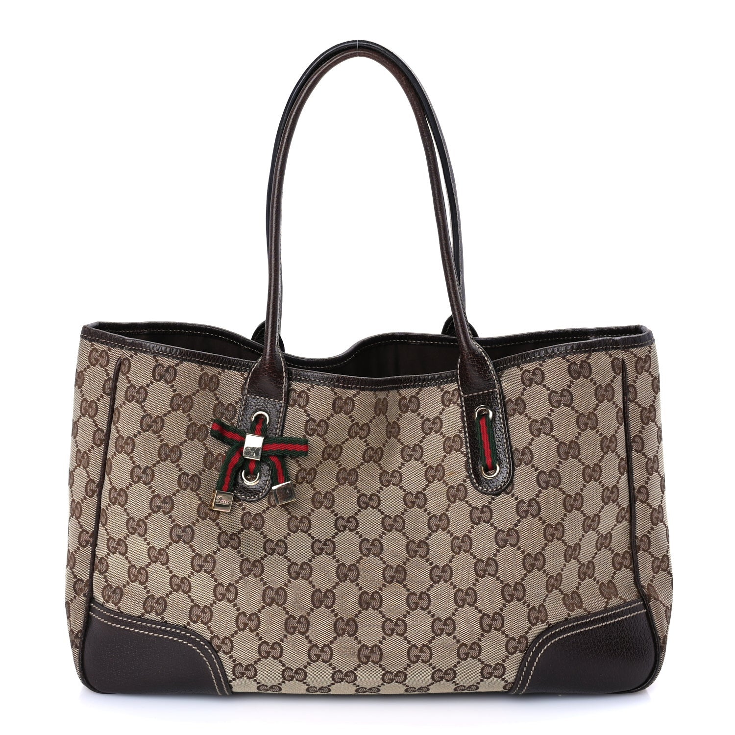 Gucci Monogram Medium Princy Tote  Dark Brown 1 of 8
