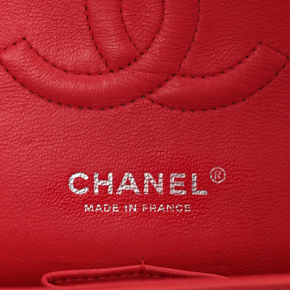 Chanel Patent Calfskin Quilted Medium Double Flap Dark Pink 5 of 9