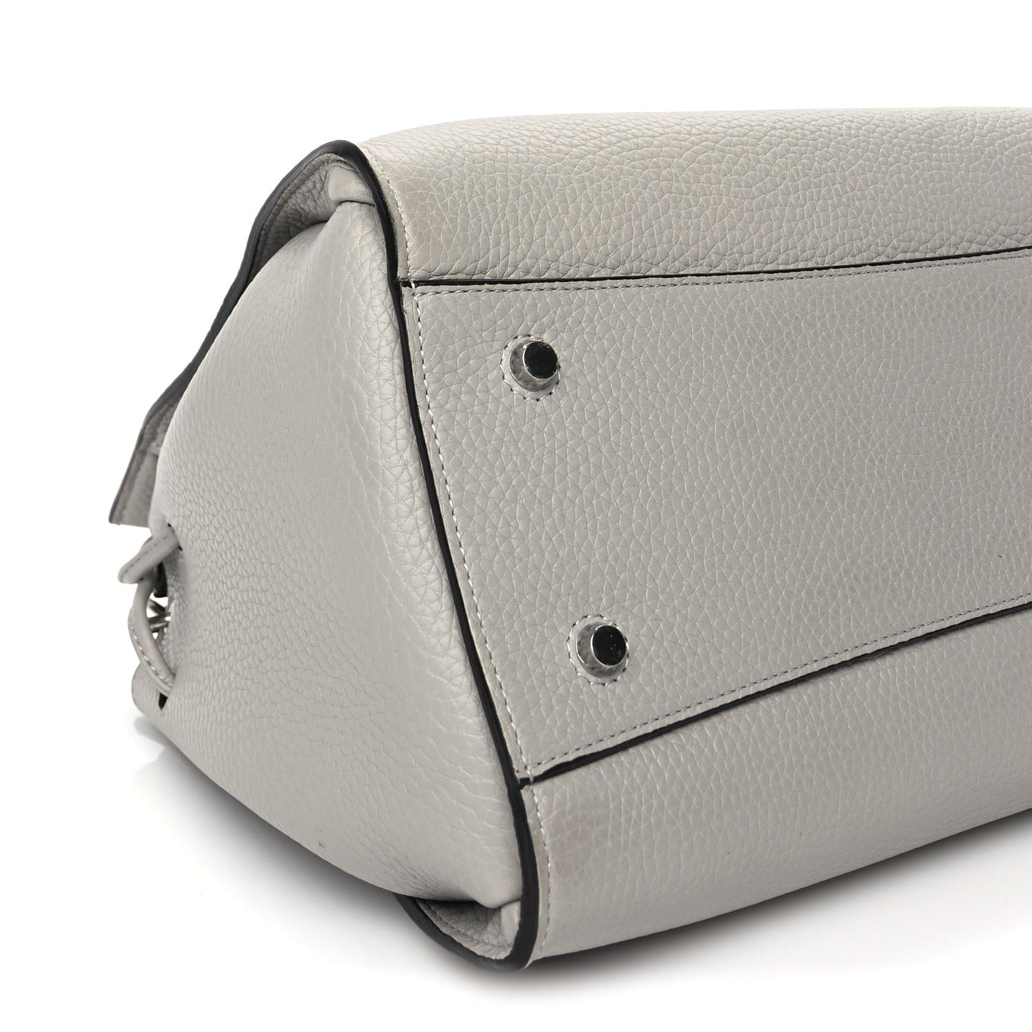 Heavy Grain Iris Tote Powder Grey Dark Clay