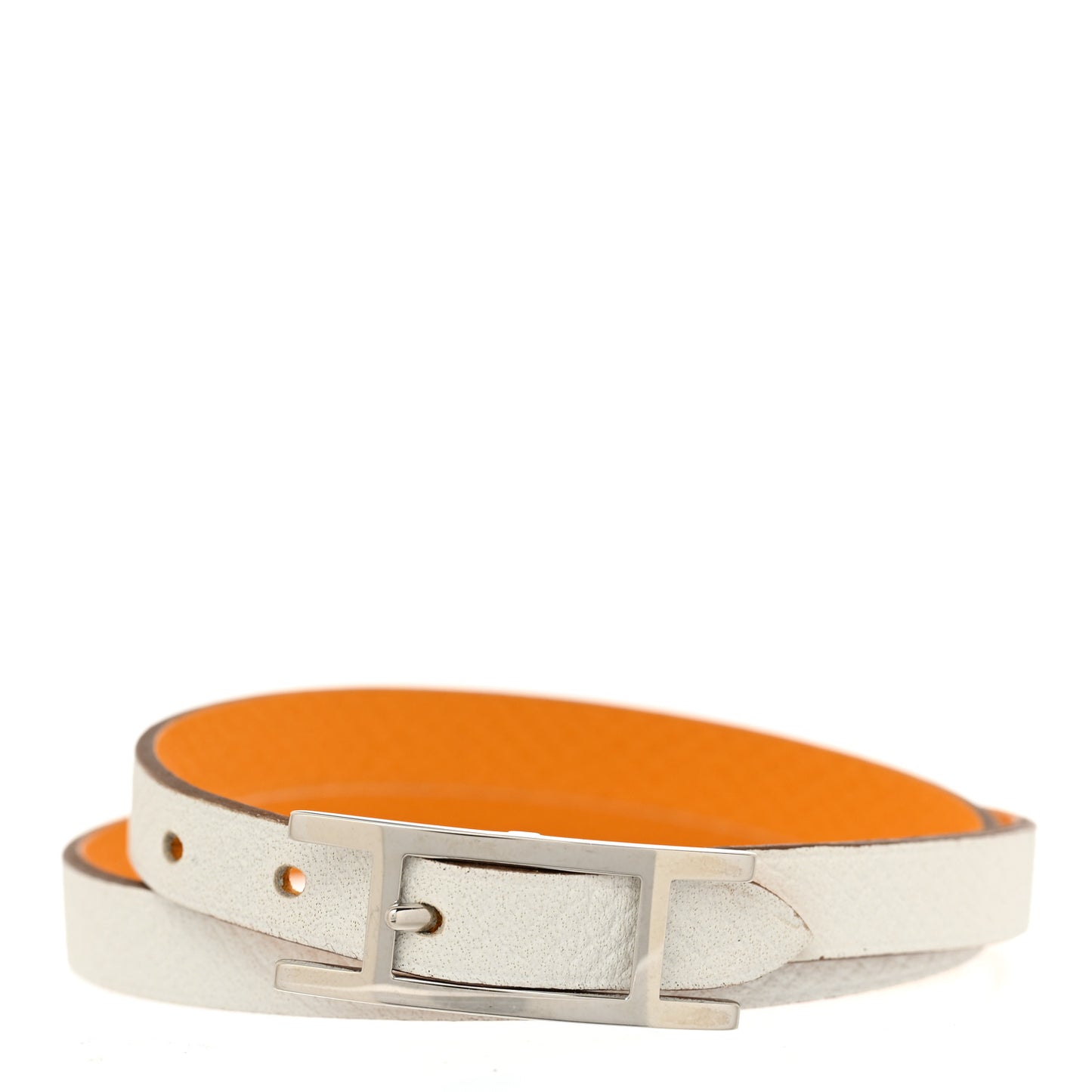 Epsom Behapi Double Tour Bracelet M White Mango