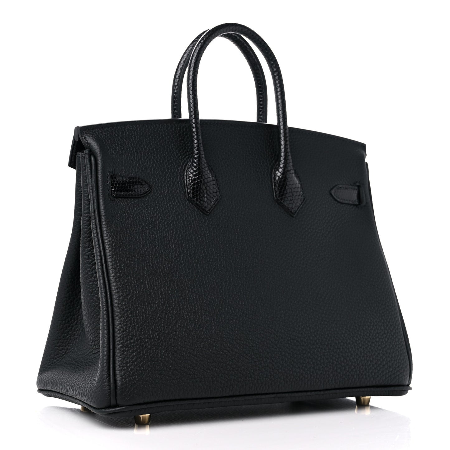 Togo Lizard Birkin Touch 25 Black