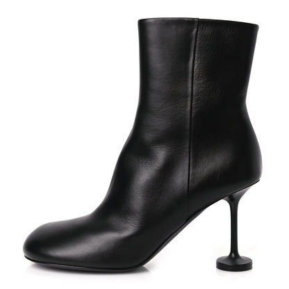 Balenciaga Soft Leather Lady Pedestal 90mm Booties 37 Black 1 of 8