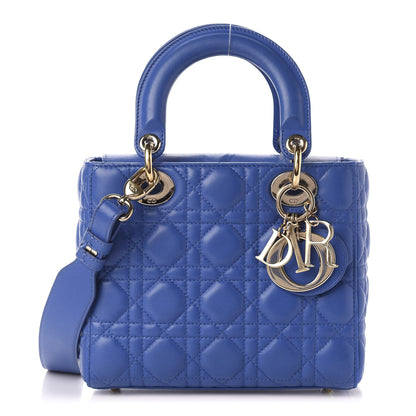 Christian Dior Lambskin Cannage Small My ABCDior Lady Dior Blue 1 of 10