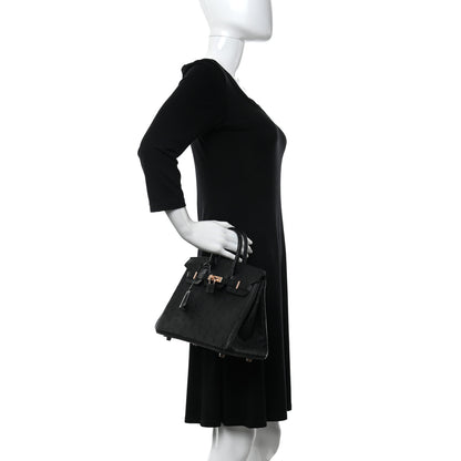 Hermes Ostrich Birkin 25 Black 2 of 14