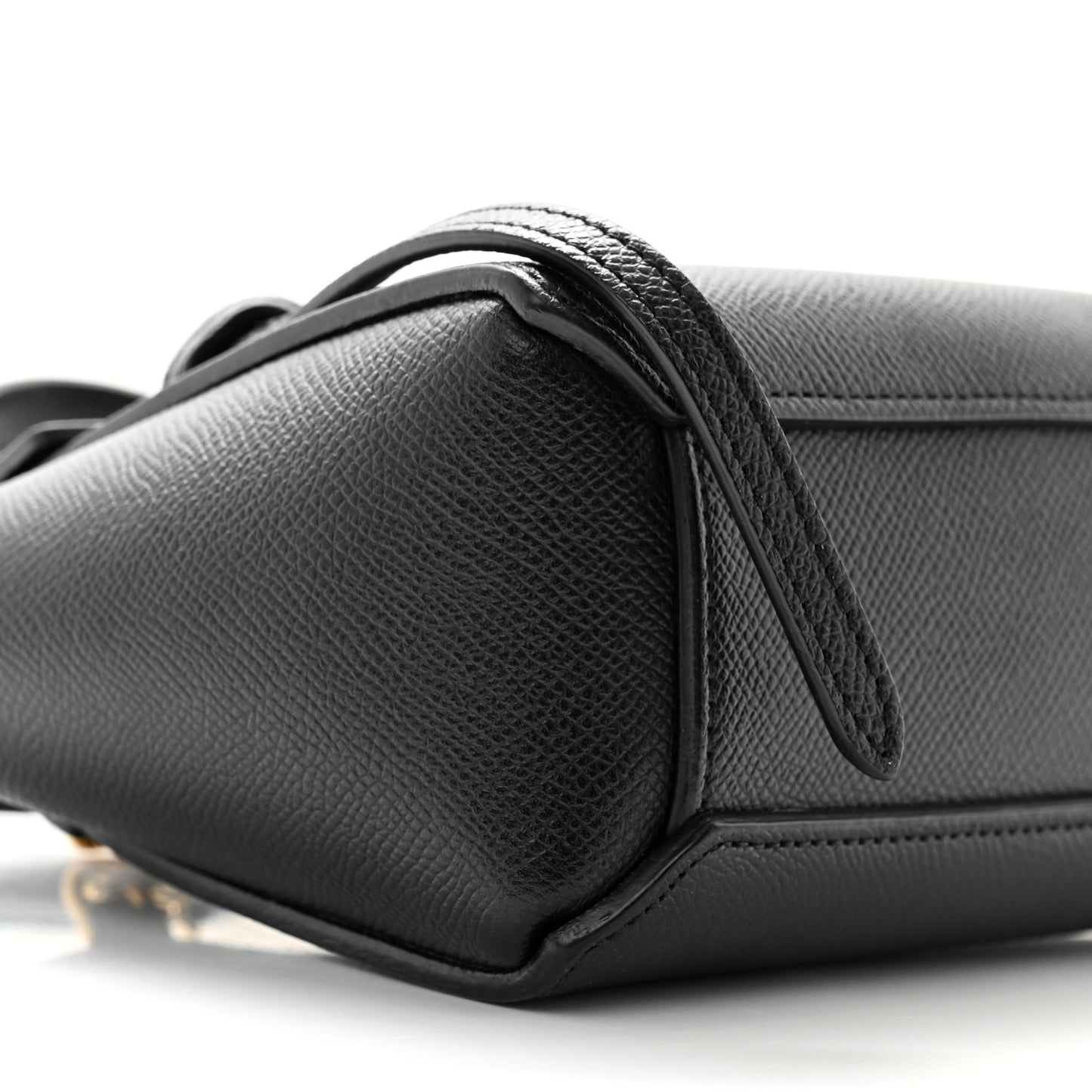 Grained Calfskin Pico Belt Bag Black