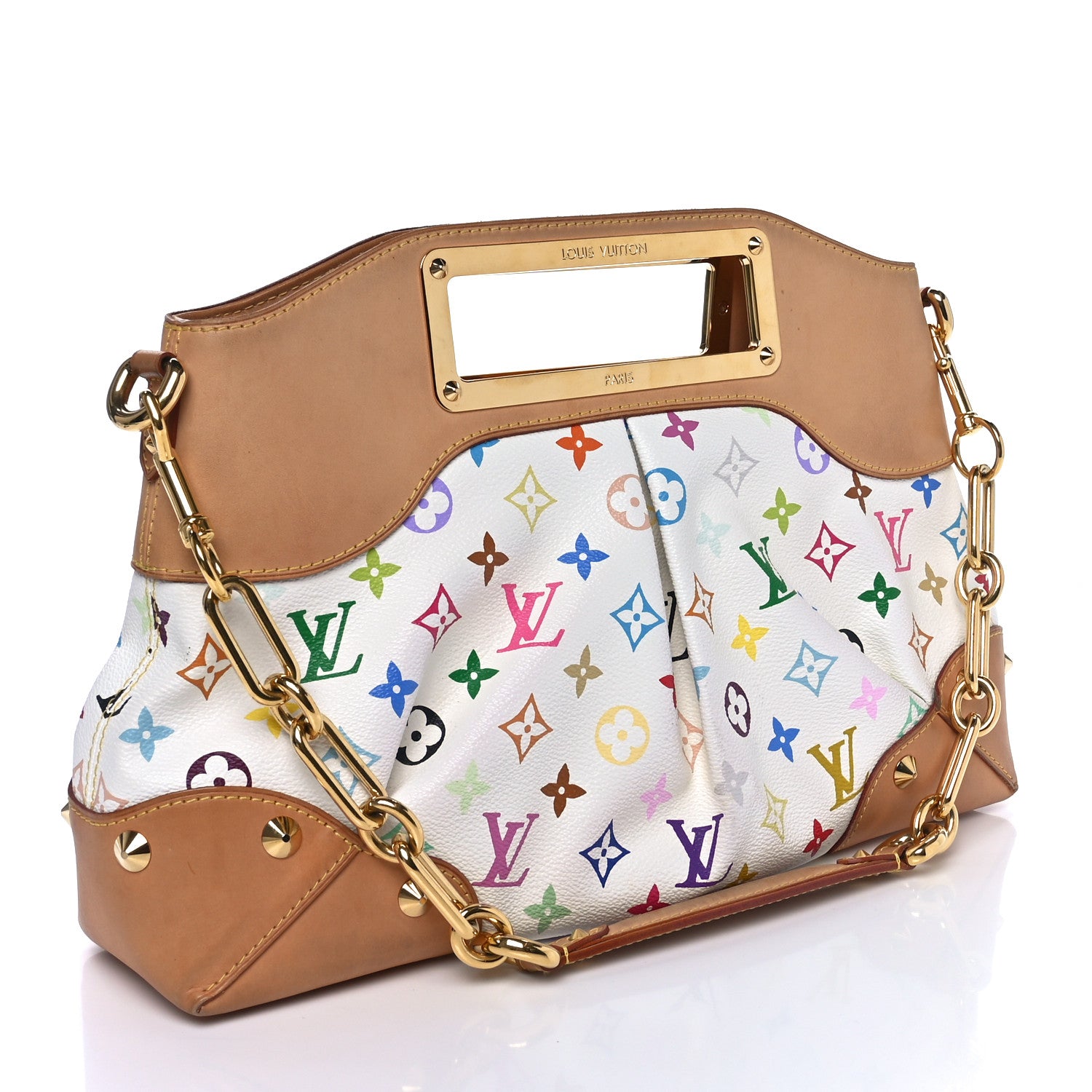Louis Vuitton Monogram Multicolor Judy MM White 3 of 9