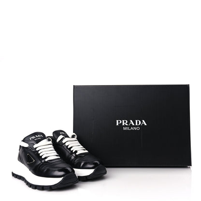 Prada Re-Nylon Spazzolato Triangle Logo Womens Prax 01 45mm Sneakers 36.5  Black 9 of 9