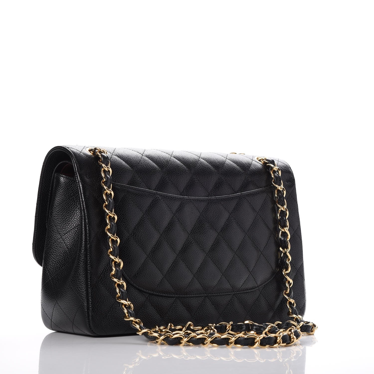 Chanel Caviar Quilted Jumbo Double Flap Black 3 of 11