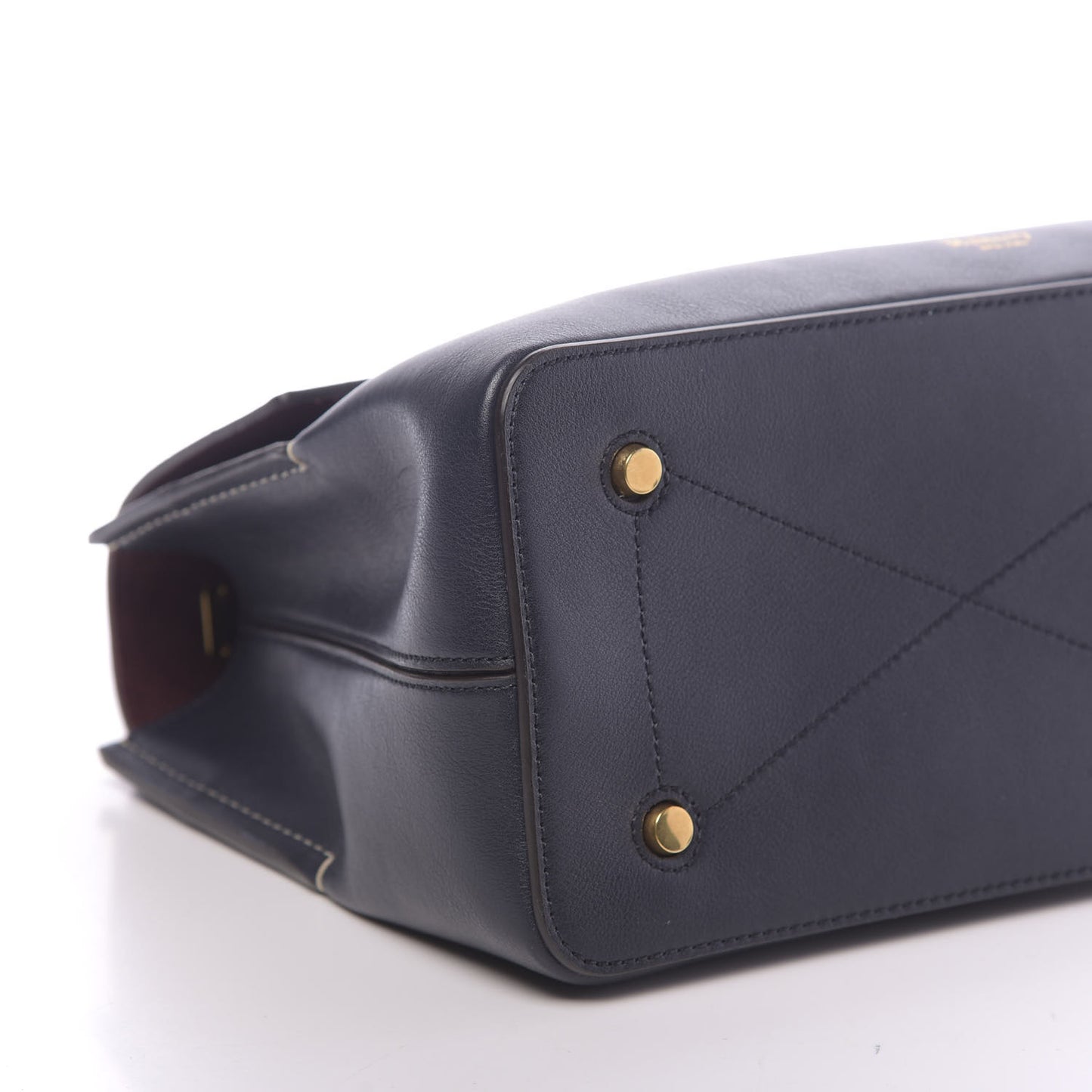 Silky Calfskin Small Seaton Midnight Blue