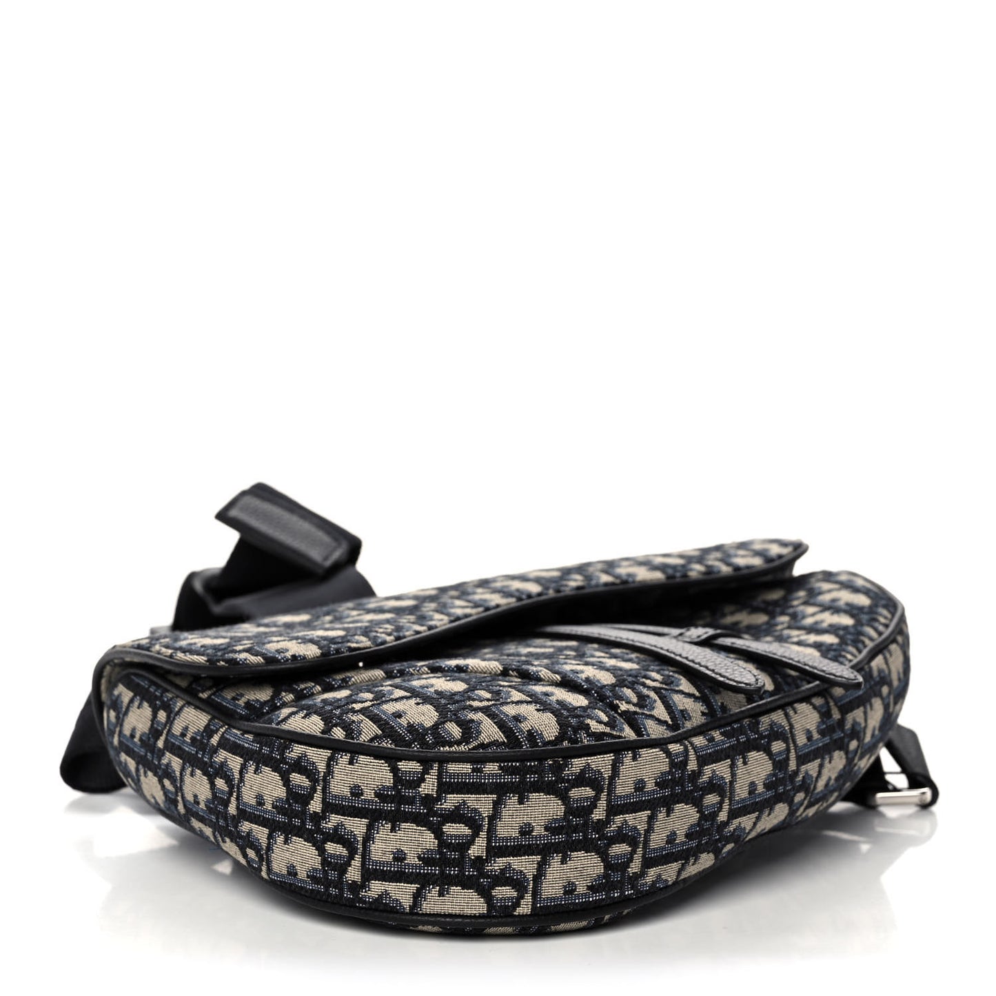 Oblique Mens Saddle Bag Blue