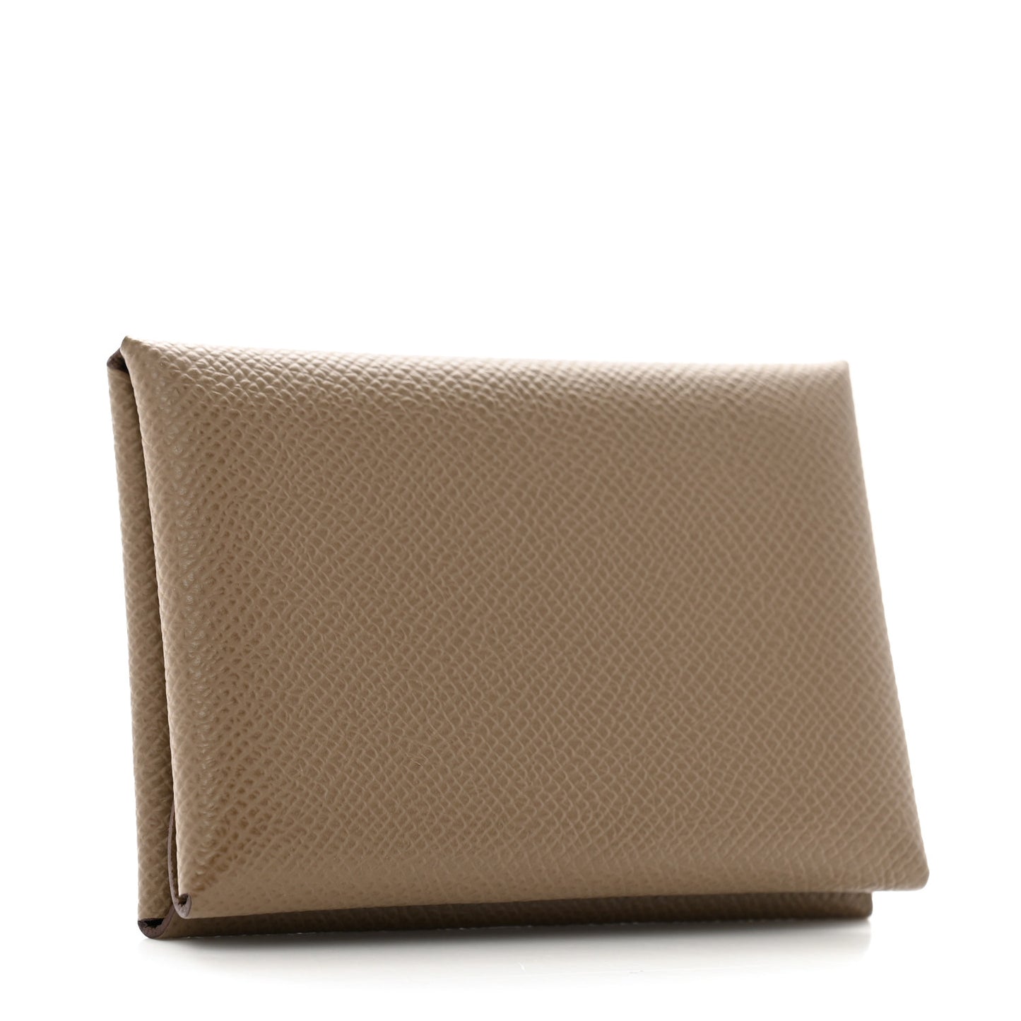 Epsom Calvi Duo Card Case Etoupe