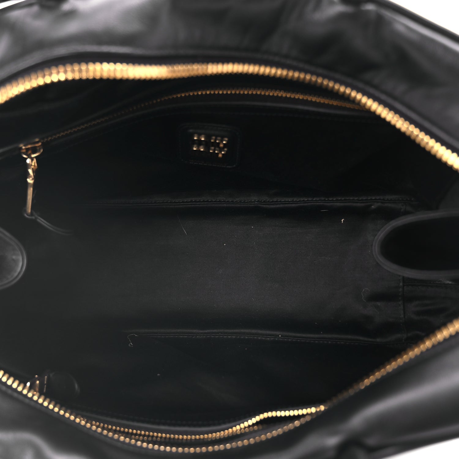 Miu Miu Soft Calf Large Softy Beau Top Handle Bag Black 4 of 8