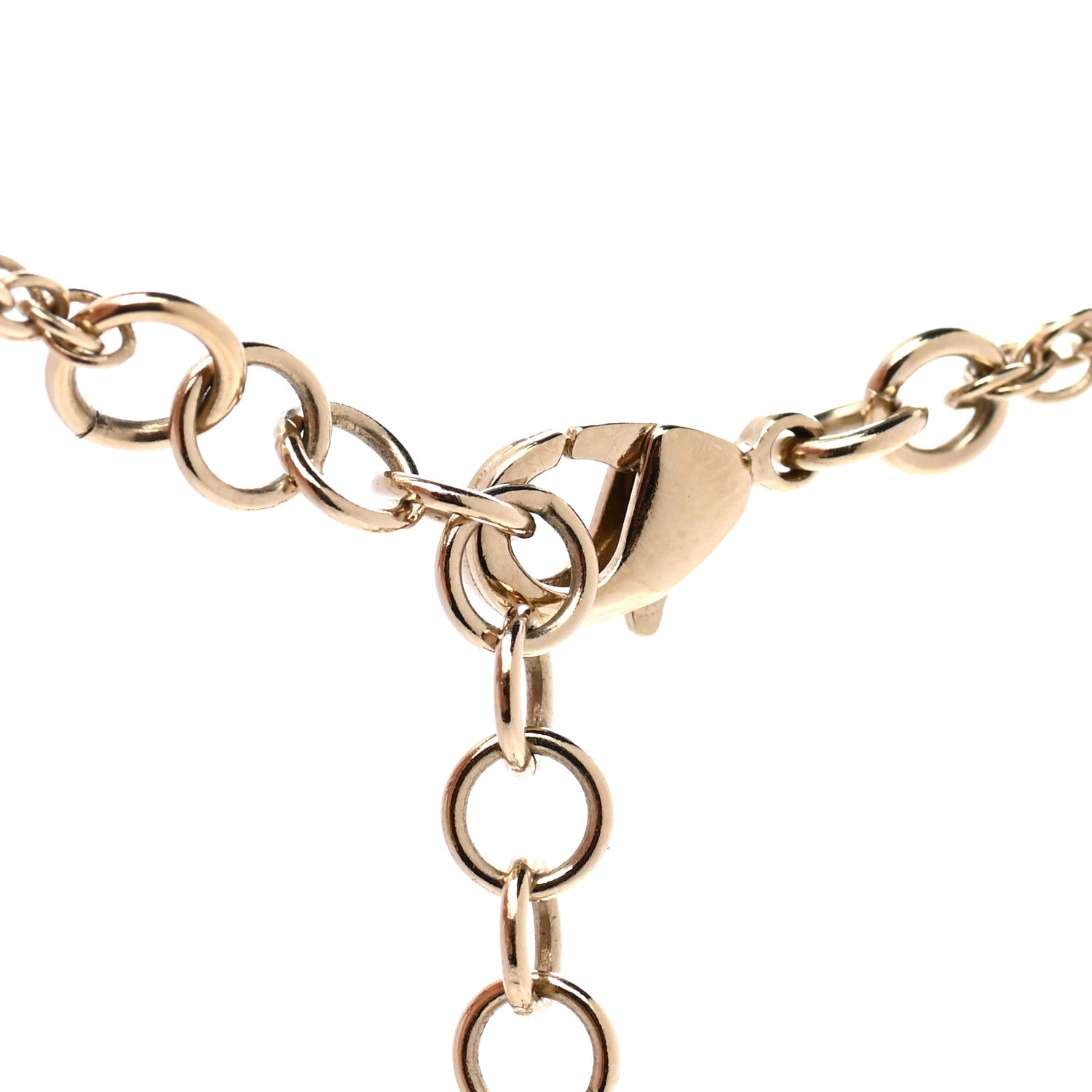 Chanel Crystal Pearl CC Necklace Pearly White Gold 5 of 7